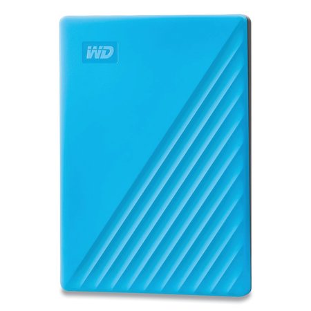 Wd MY PASSPORT External Hard Drive, 2 TB, USB 3.2, Sky Blue WDBYVG0020BBL
